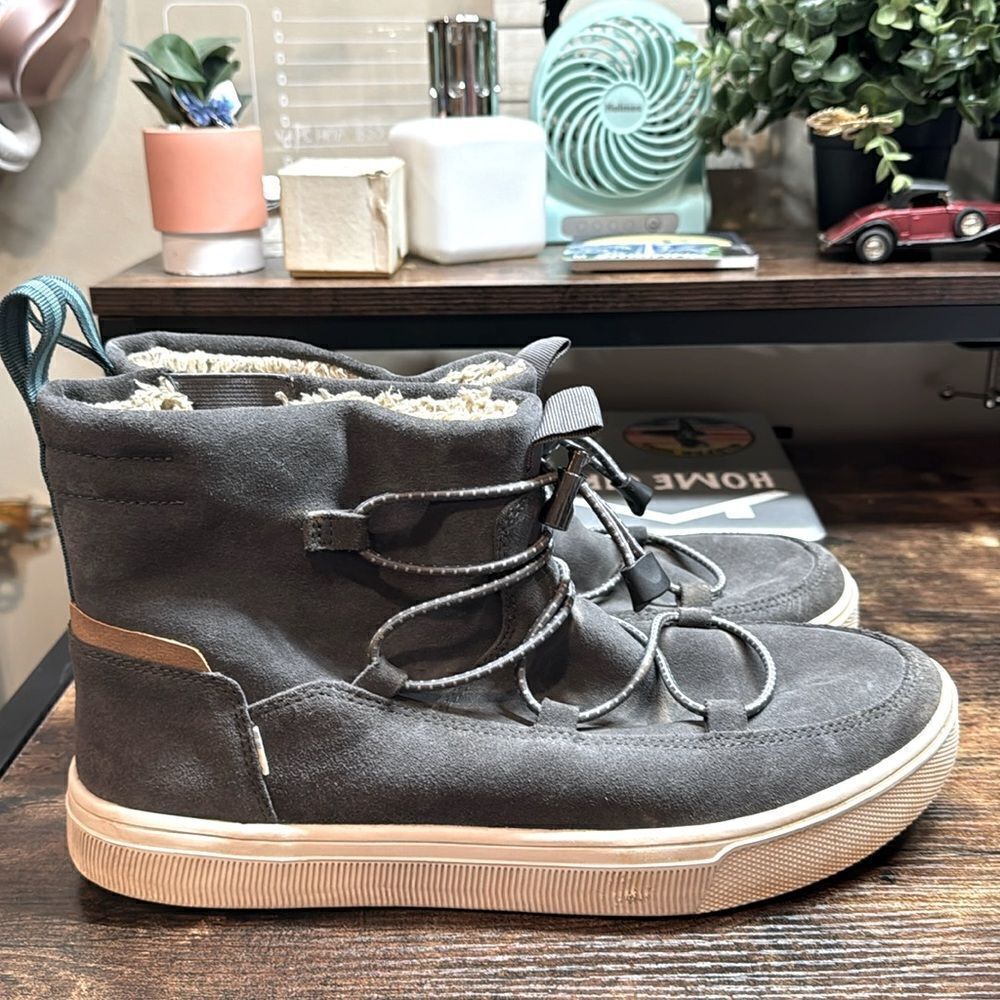TOMS Travel Lite Alpine Winter Casual Boots Ankle - Blue Size 11.5